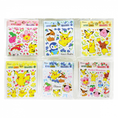 [포켓몬스터]포켓몬 블러썸 인스스티커 (랜덤4개)