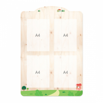 [루미루미] 루미트리 A4꽂이 4구게시판