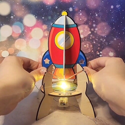 [파스텔클레이] 고무줄 로켓 발사대 만들기 패키지 M-05-204(4세트)