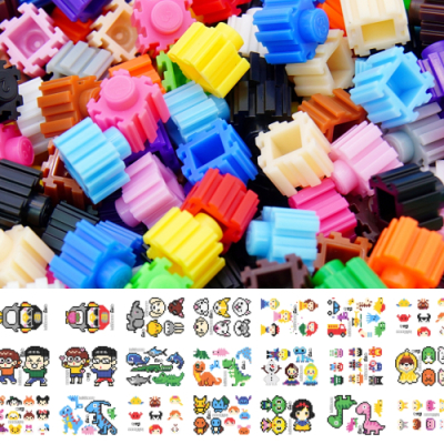 [토이토] 대용량 디폼 블록 10mm 6000pcs 블럭 키링만들기 세트