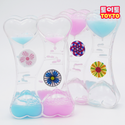 [토이토] 풍차 젤리멍 오일 타이머 모래시계 (2종 택1)