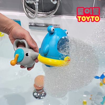 [토이토] 크랩 샤크 버블메이커 목욕놀이 장난감 아기 유아 물놀이 완구 (2종 택1)