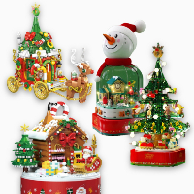[토이토] 크리스마스 트리 오르골 블럭 (4종 택1)