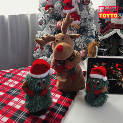 [토이토] 크리스마스 춤추는 그루브 미니 트리인형 (3종 택1)