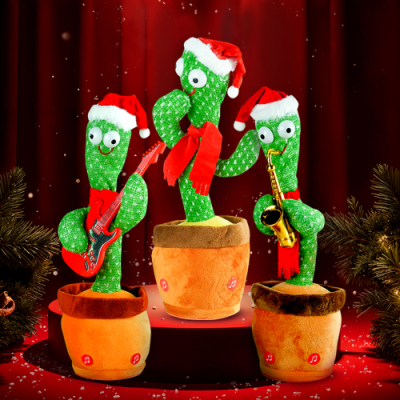 [토이토] 크리스마스 춤추는 선인장 말 따라하는 인형 (3종 택1)