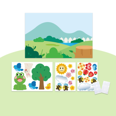 [키룸] 봄 동산 DIY 환경판