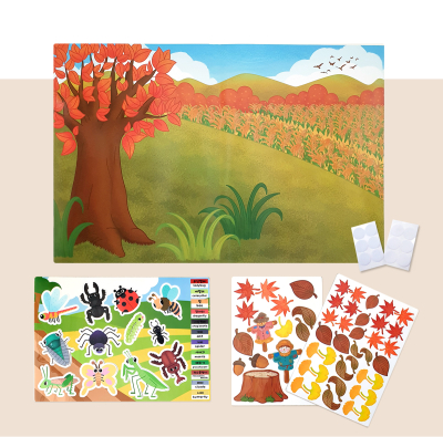 [키룸] 가을 곤충 단풍놀이 낙엽 DIY 환경판