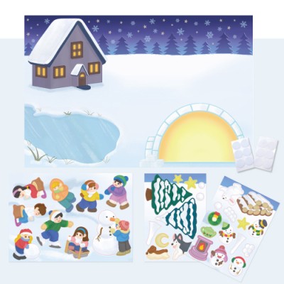 [키룸] 겨울 놀이활동 DIY 환경판
