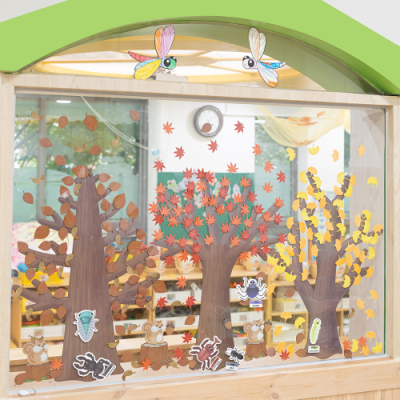 [키룸] 가을 탈부착 스티커(교실 창문 꾸미기/환경미화)