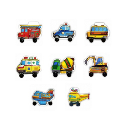 [씨엔티에듀테크] 컬러룬 교통수단만들기 8종세트