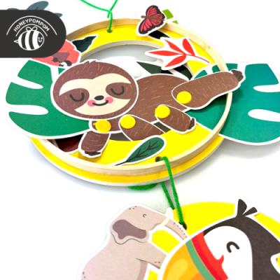 [허니폼폼] 정글 모빌만들기 5인