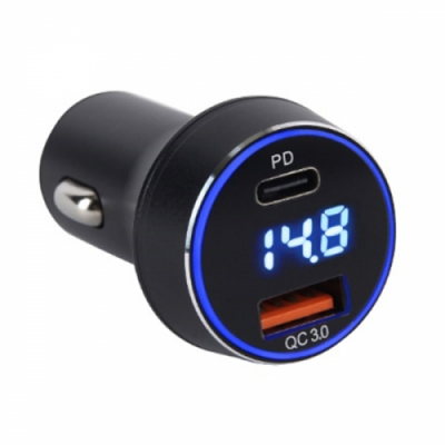 [포세이드] 듀얼 포트 볼트게이지 시거잭  ISM-C02 (단품)