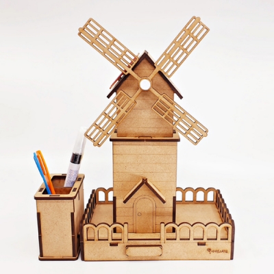 [사이언스타임] 태양광 우드 풍차 연필꽂이