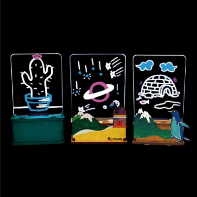 [사이언스타임] LED 아크릴 조명등 (창작용, 소형)