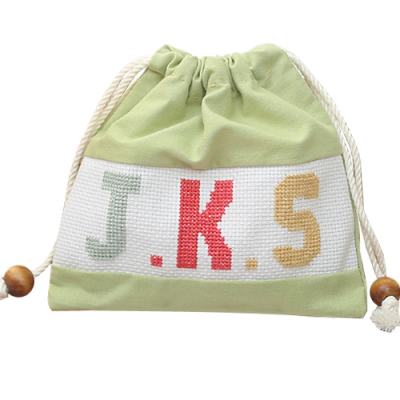 [펠트친구] 이니셜 십자수 주머니 만들기