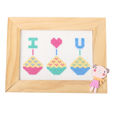 [펠트친구] 십자수 나무액자 만들기