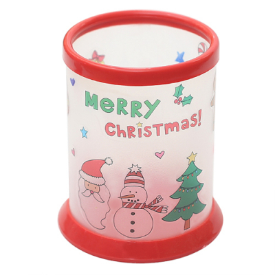 [펠트친구] 크리스마스 투명연필꽂이 만들기(투명스티커포함)