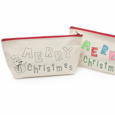 [펠트친구] 나염파우치 꾸미기(크리스마스)