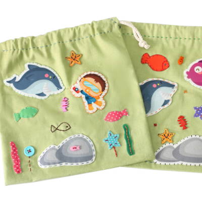 [펠트친구] 바다탐험 바느질 연습 주머니 만들기