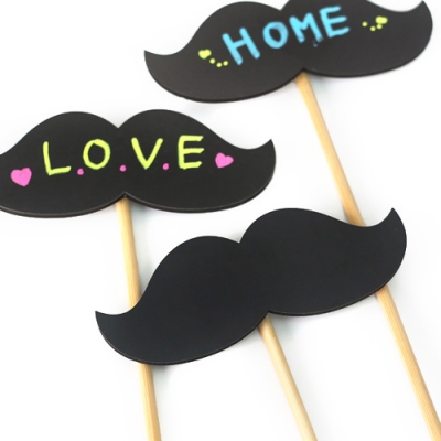 [펠트친구] 수염 블랙보드 칠판픽