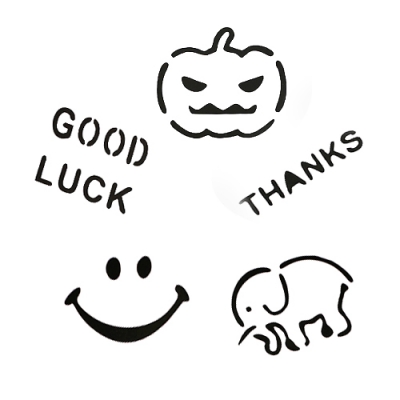 [펠트친구] 스텐실 도안-스마일 5종세트