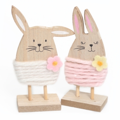 [펠트친구] 우드토끼 장식 만들기