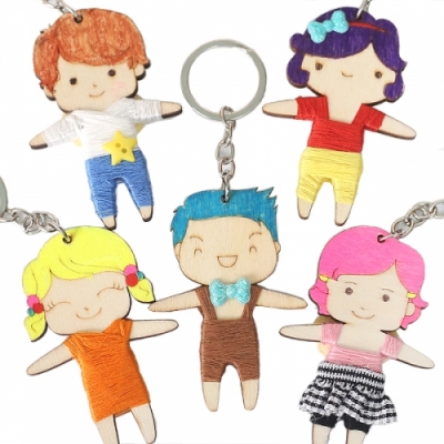 [펠트친구] 우드 걱정인형 만들기(5개 1세트)