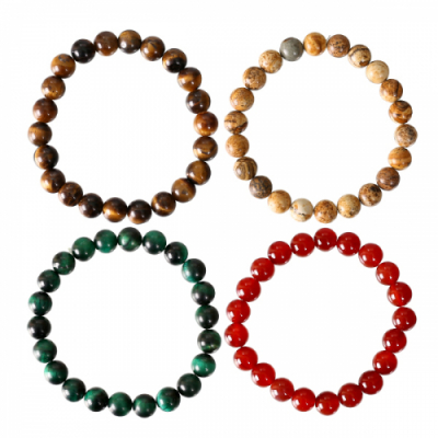 [펠트친구] 자연석(원석) 팔찌 만들기