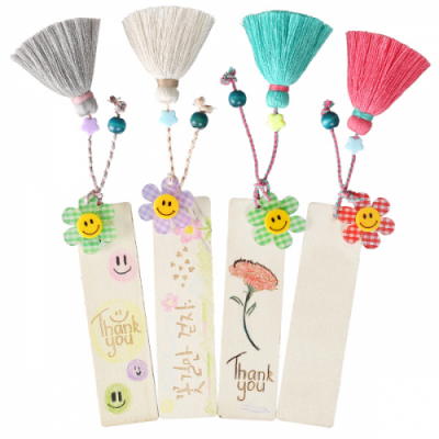 [펠트친구] 우드 메세지 책갈피 만들기(4종 택1)