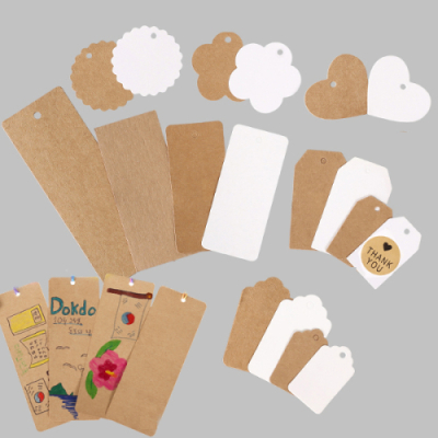 [펠트친구] 종이 라벨택(네임택)(18종 택 1)