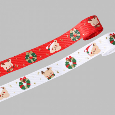 [펠트친구] 크리스마스 리본(곰돌이)