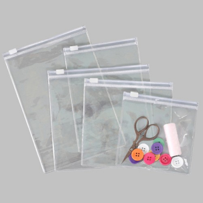[펠트친구] 투명 PVC 슬라이드 지퍼백(10개 1세트)