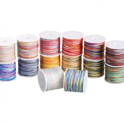 [펠트친구] 0.8mm 그라데이션 믹스 매듭실(1롤 약 50m/택 1)