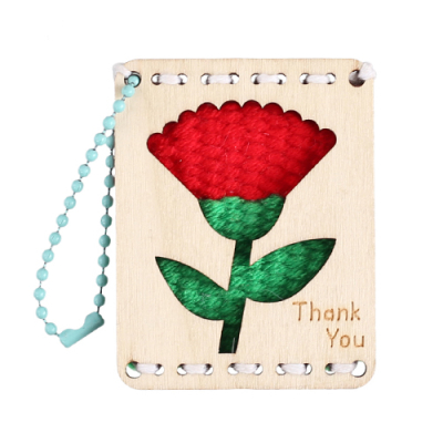 [펠트친구] 직조 위빙 카네이션 가방고리 만들기