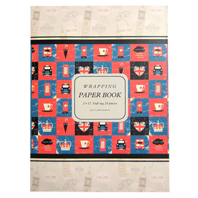 [오케이아트] 파리&런던 포장지 북(24장)