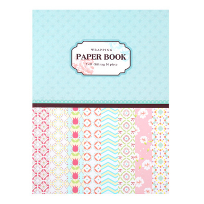 [오케이아트] 핑크핑크 랩핑북(포장지책 16장)