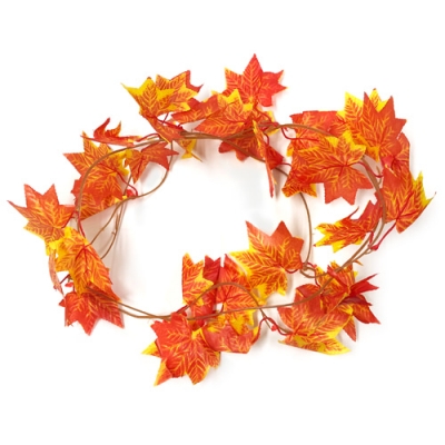 [오케이아트] 단풍잎 가랜드(레드&옐로우 / 넝쿨 2.4m) 5개