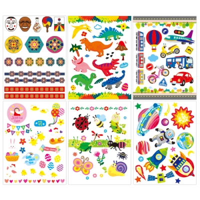 [오케이아트] 투명 스티커(4매, 6종 택1)