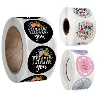 [오케이아트] 플라워 땡큐 롤스티커(10종 택1)