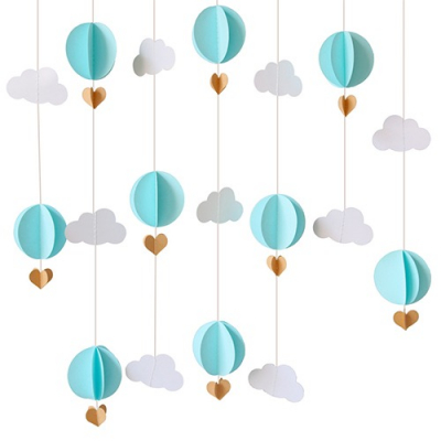 [오케이아트] 입체 구름하트 가랜드