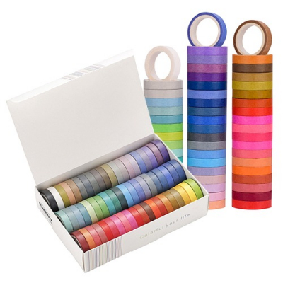 [오케이아트] 60색 레인보우 마스킹테이프(8mm)