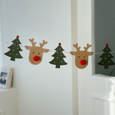 [오케이아트] 빨간코 루돌프 가랜드