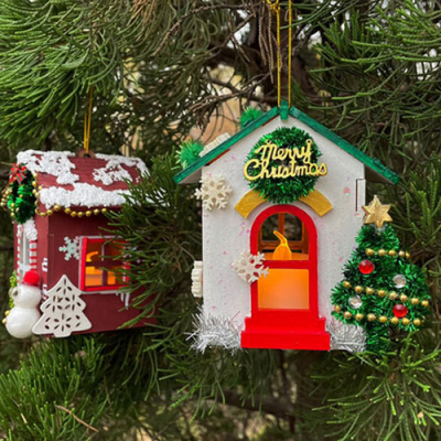 [황선생] MDF 크리스마스 촛불 우드집