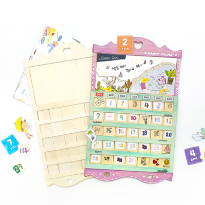 [만꾸] 새해 만년 나무달력 꾸미기