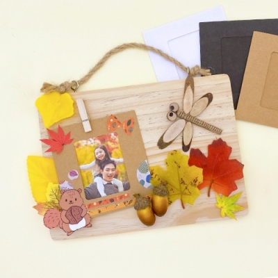 [만꾸] 만꾸 가을 액자 방문걸이