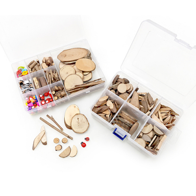 [만꾸] 자연물 나무조각세트 에코우드 16종
