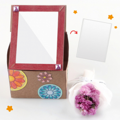 [유니아트] A4 안전거울지 종이거울 (1개, 비접착/접착 2종 택1)