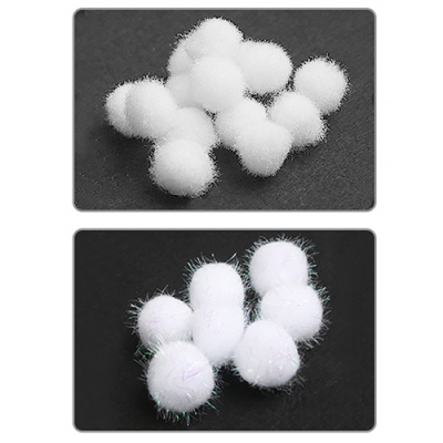 [유니아트] 눈송이 퐁퐁 흰색 (일반/반짝이 2종 택1) N5