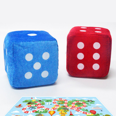 [파티클럽] 교실놀이 게임용 주사위 (1개, 10X10cm)