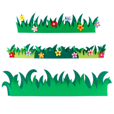 [유니아트] 펠트 잔디 신형 투톤 (1개, 잔디/긴꽃잔디 3종 택1)